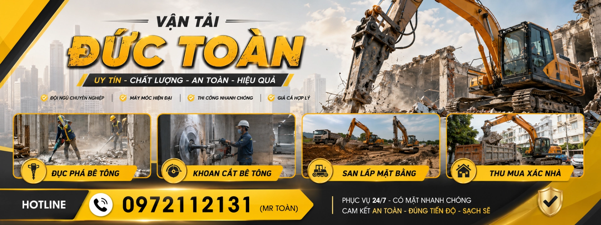 thuê máy đào theo giờ chuyên nghiệp Kiên Giang